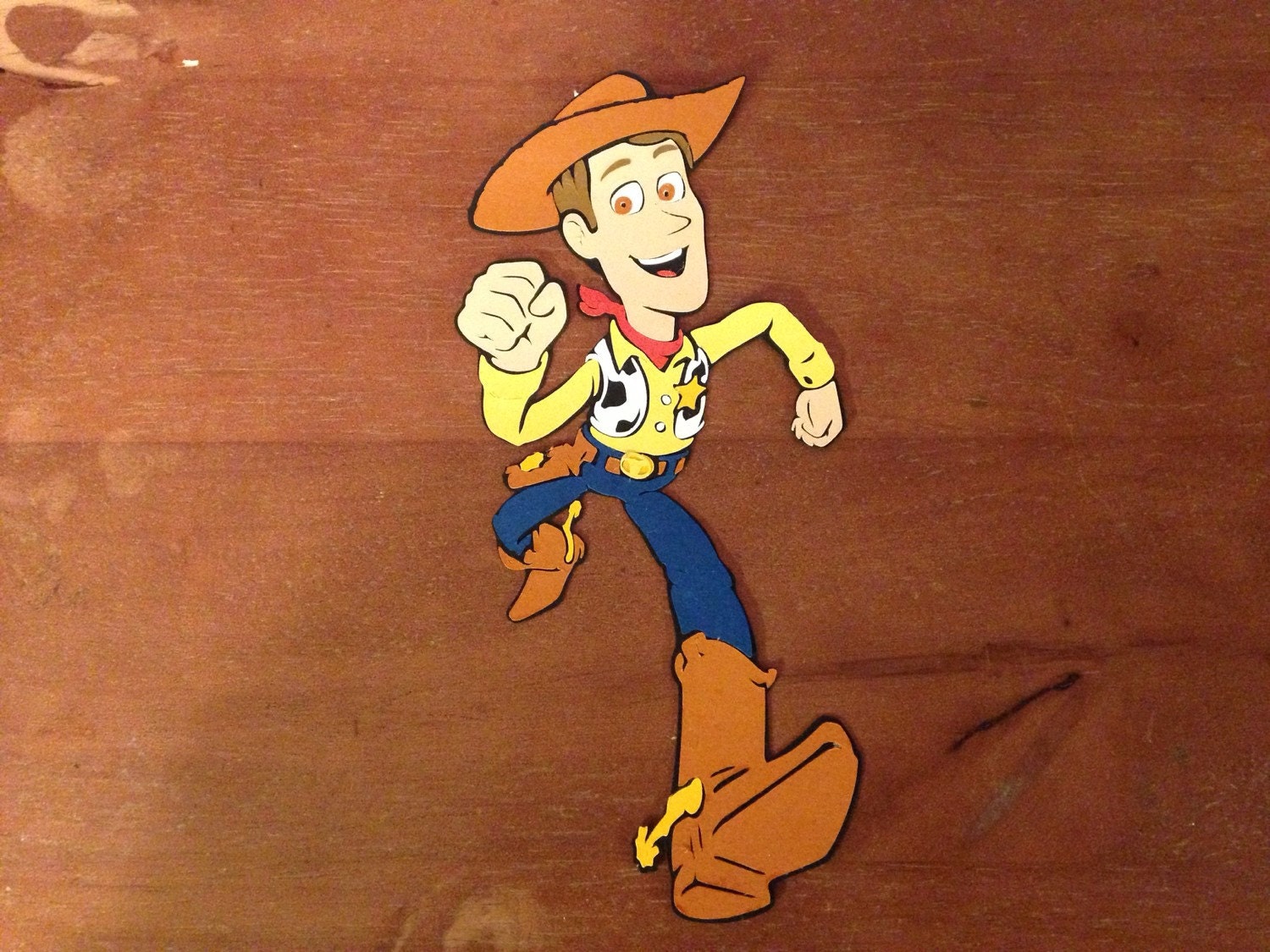 Toy Story's Woody character die cut
