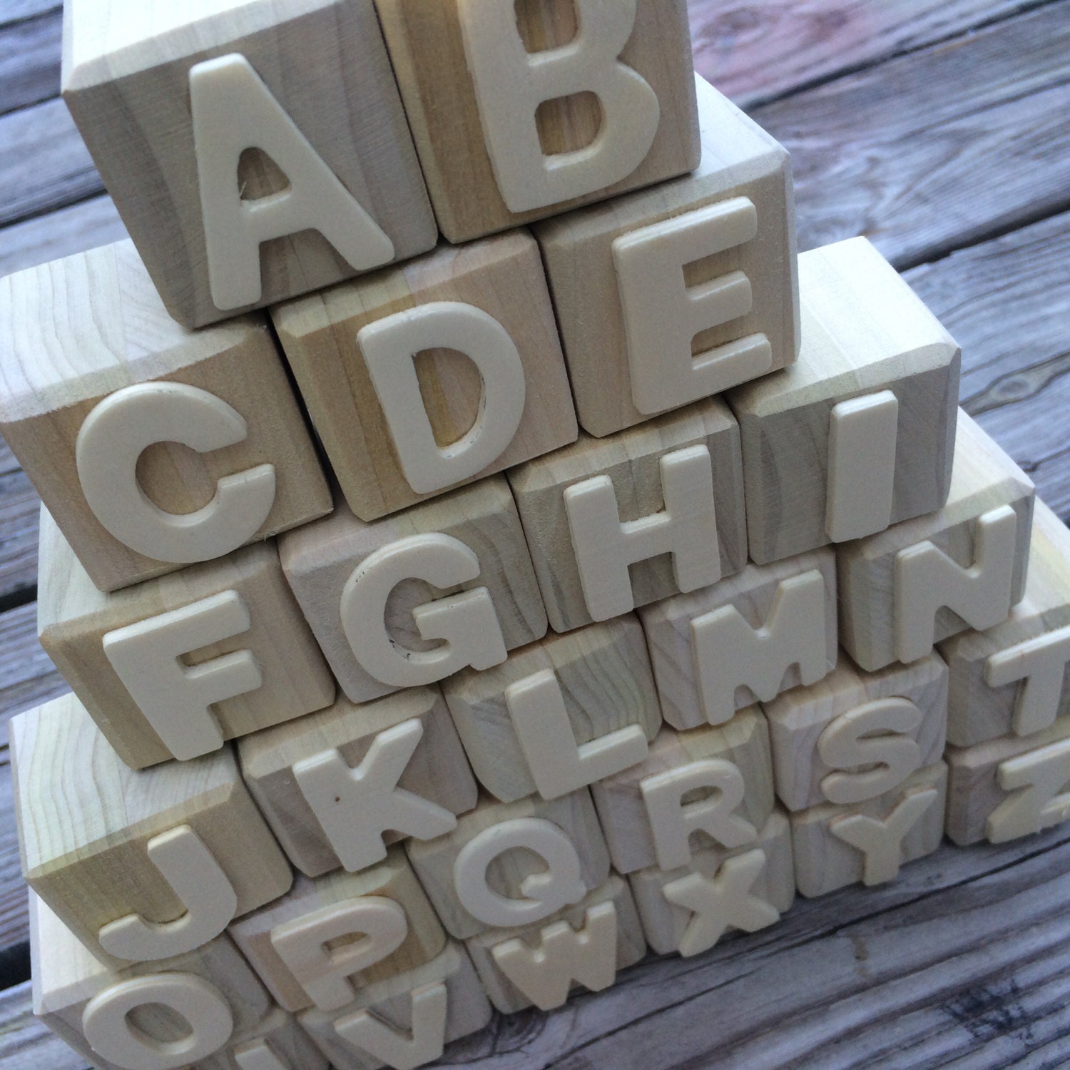 letters with blocks