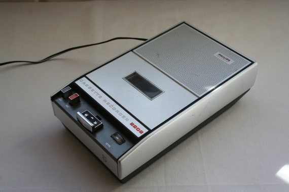 portable philips cassette recorder model 2202 from 1970 71 portable battery operated lights