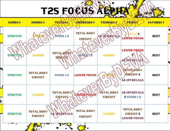 T25 Printable Calendar Calendar Templates