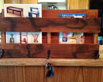 Reclaimed Barn Wood Mail Organizer
