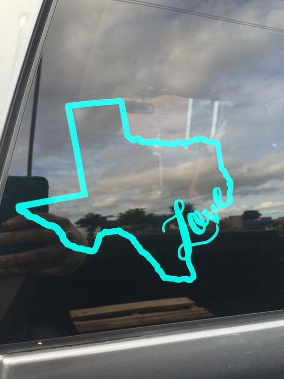 Download Texas LOVE outline decal! Great for your car/truck, you ...