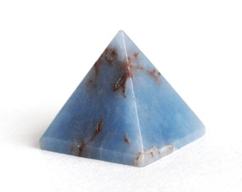 Small Angelite Crystal Pyramid Natural Stone