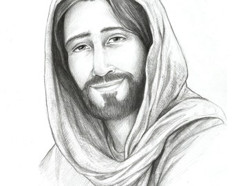 Image result for Jesus pencil art