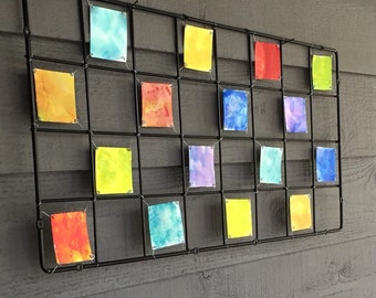 Metal Wall Art | Hues of blues | Metal Sculpture | Metal Art | Alcohol Ink Art