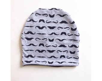 Mustaches Beanie , baby hipster beanie, trendy baby boy clothes, hipster baby boy clothes, toddler beanie