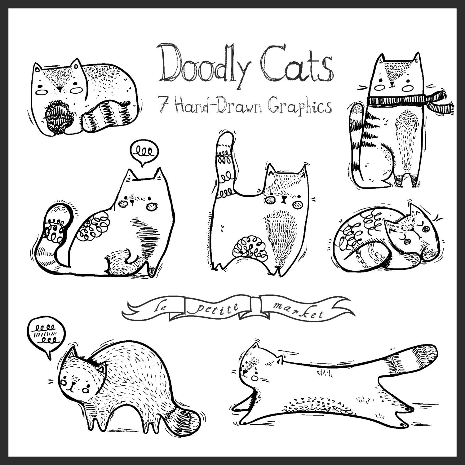 cat illustrations clipart - photo #31