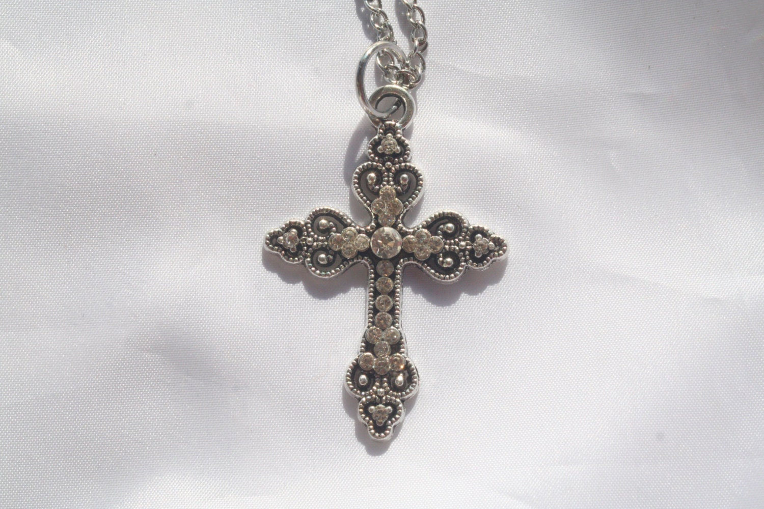 cross necklacebaptism holy crosschristian jewelrycross