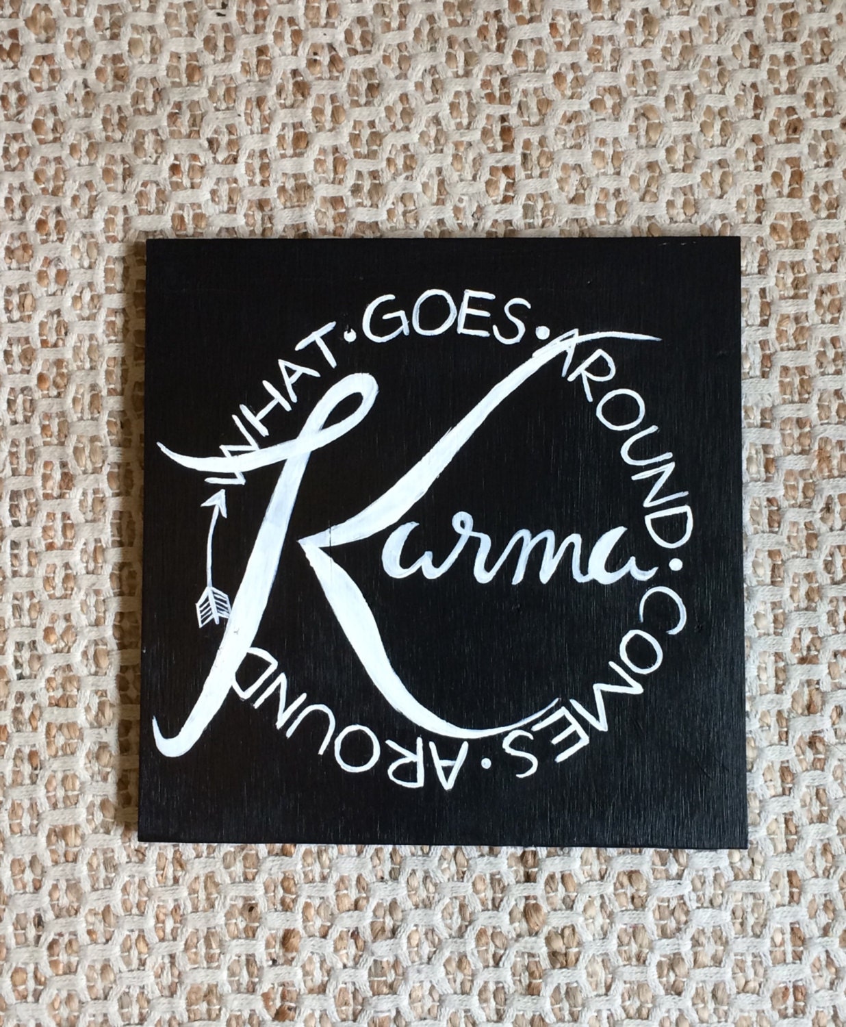 Karma sign 12in x 12in