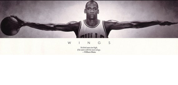 michael jordan wings poster quote