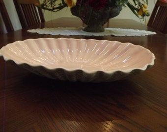 Large Pink Shell Bowl with Gray #806