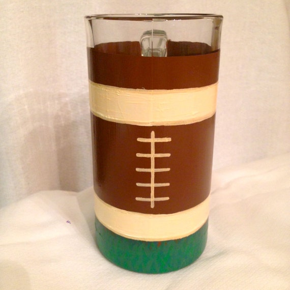 SALE Football Beer Mug by RubyStation on Etsy