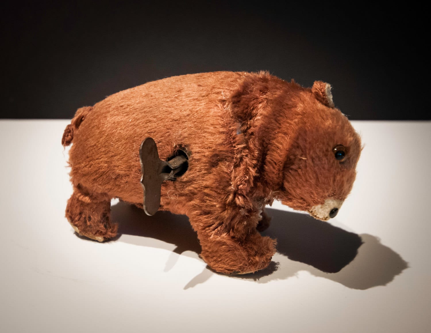 Antique 1950's Wind Up Teddy Bear Toy