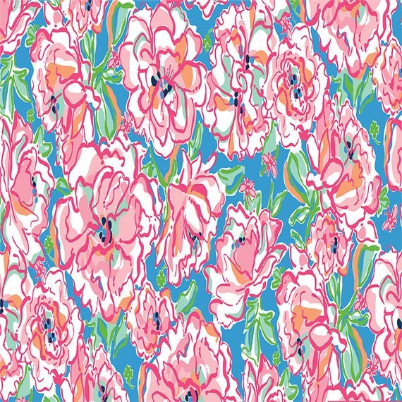 Lilly Pulitzer Patterned Vinyl Sheets 12 x 12 by CrafterHaven