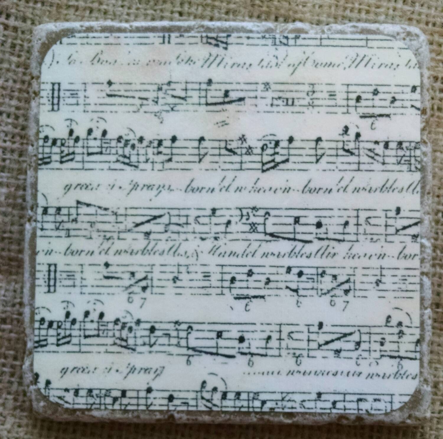 Music Coasters Sheet Music Coasters Musical by CreatingwithColleen