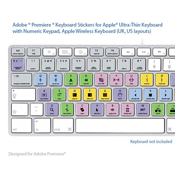 keyboard shortcuts for adobe premiere pro mac
