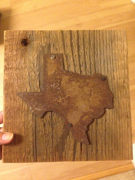 Texas State Reclaimed Wood Sign by UMCKindling on Etsy