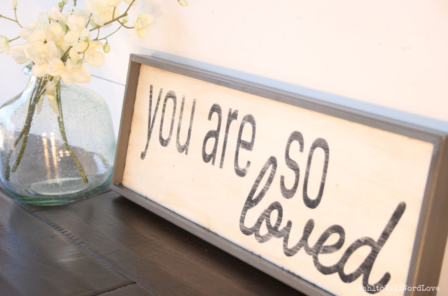 You are so loved sign rustic love wood sign distressed