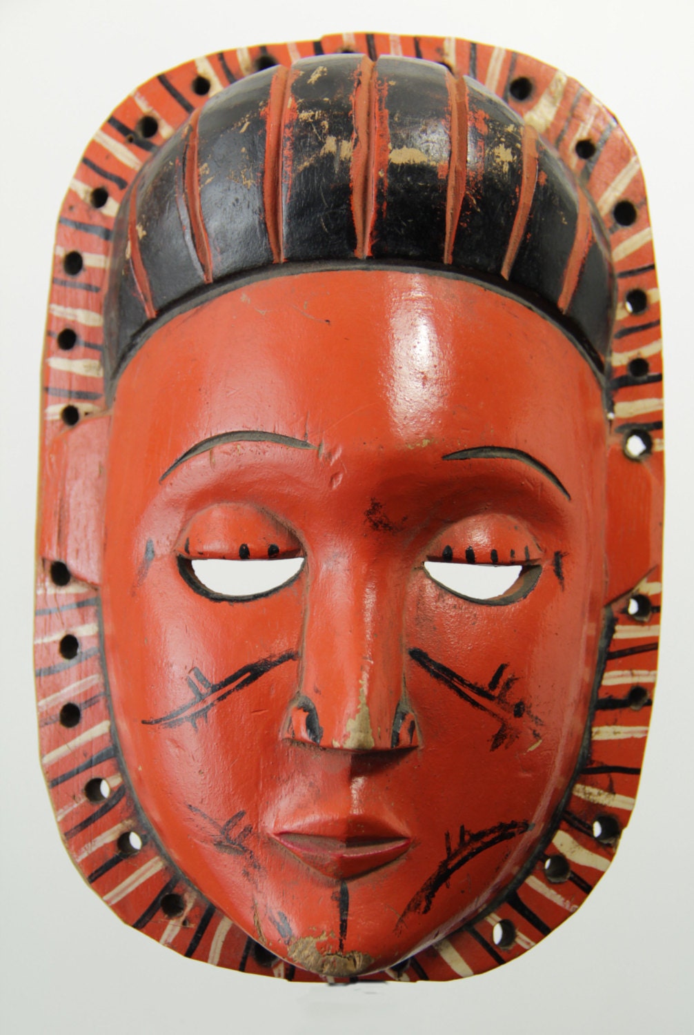 African Ibibio Mask from NigeriaWall Mask Nigerian MaskHand