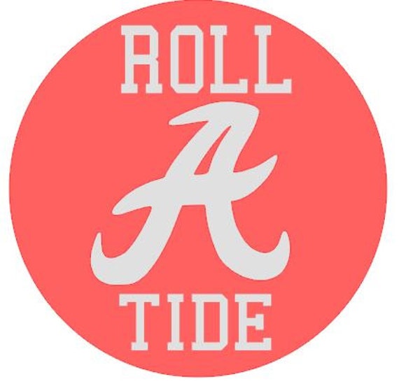 ALABAMA Football Vinyl Car Decal Roll Tide Sports by DetailDecals