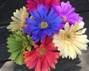 Handcrafted Flower Pen Bouquet Various Colors You Choose Quantity Blue Or Black Ink