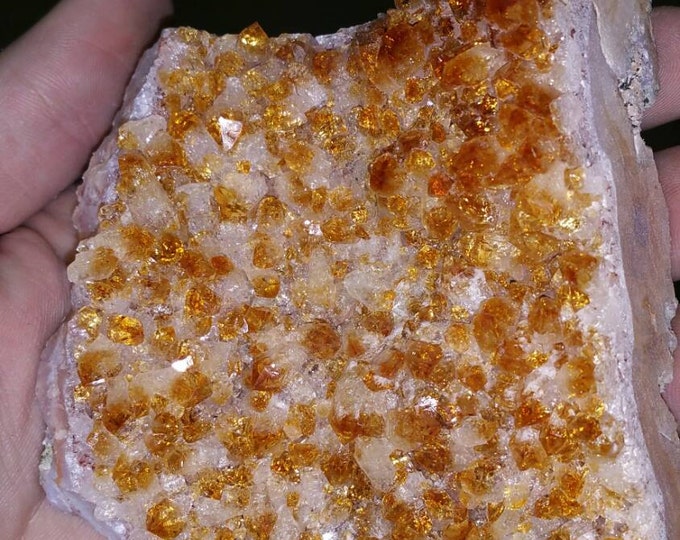 Citrine Crystal Cluster from Brazil- Deep Orange 4 inch cluster Raw Citrine \ Citrine \ Healing Stone \ Success Stone \ Citrine Crystal