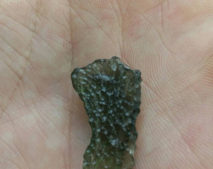 Moldavite Crystal Tektite- All Natural from the Czech Repulic- 1.7 grams Healing Crystals \ Reiki \ Healing Stone \ Healing Stones \ Chakra