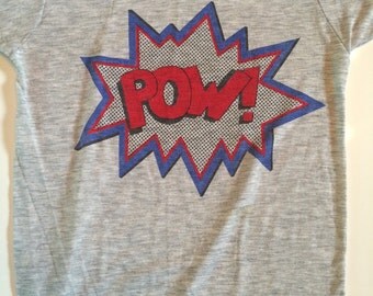 Awesome Vintage 80s POW! Pop Art Lichtenstein Style T Shirt