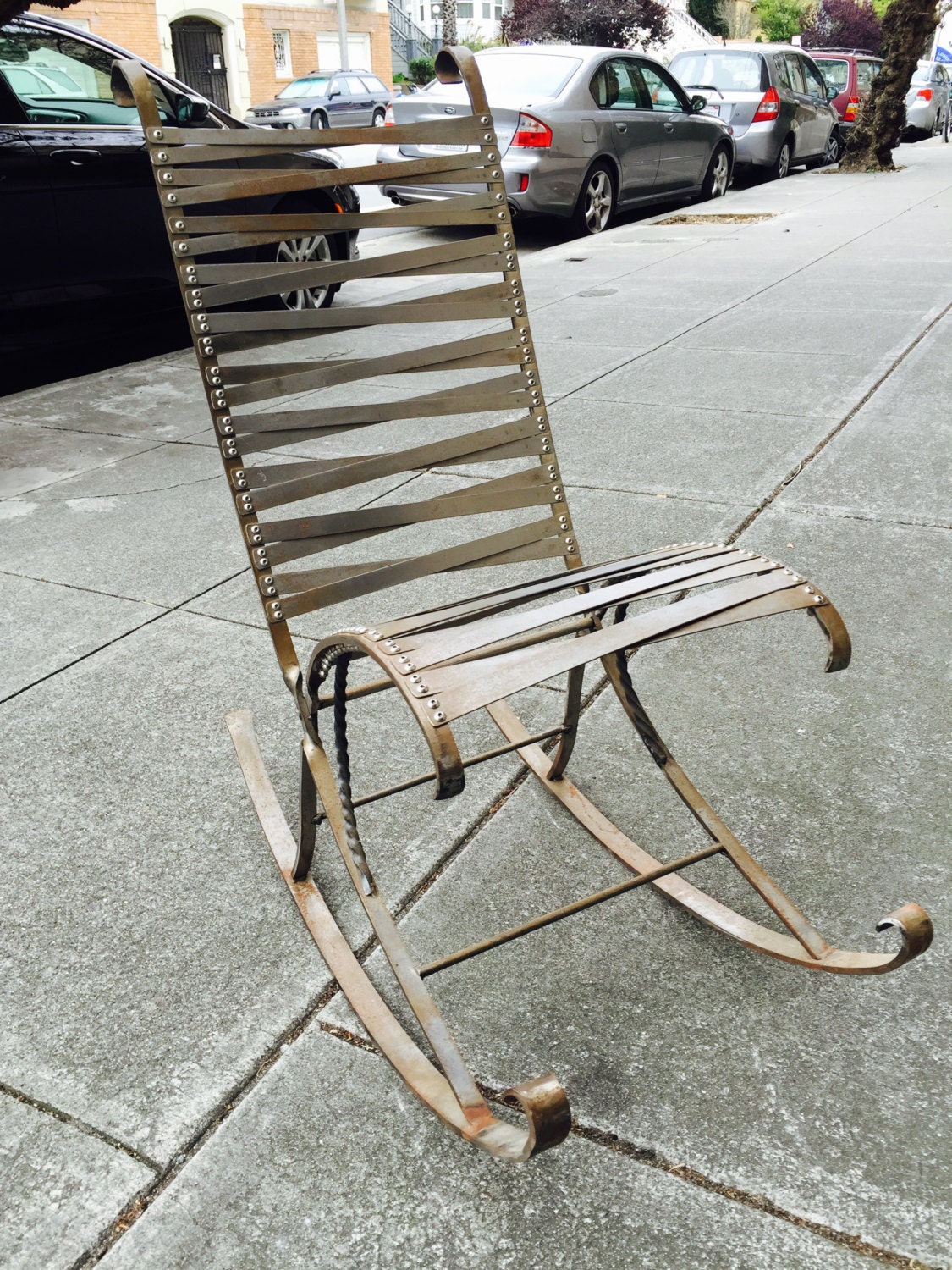 Handmade Steampunk Style Metal Rocking Chair – Haute Juice