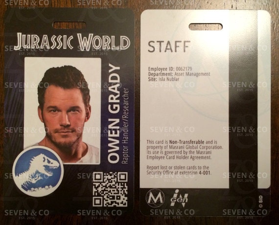 Jurassic World Replica ID Badge - Owen Grady
