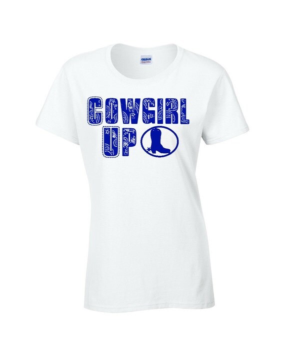 Cowgirl Up Ladies Tee by AppliedGraphicsInc on Etsy