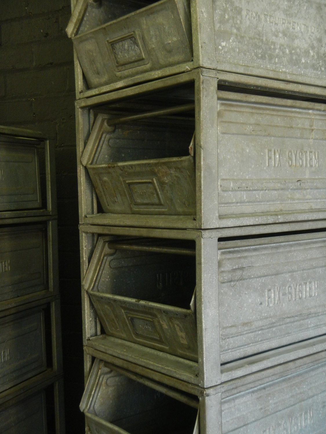 Vintage Industrial Storage Bins Haute Juice