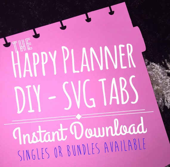 Download Happy Planner Tabs Tab 1 DIY Silhouette SVG Studio Cut