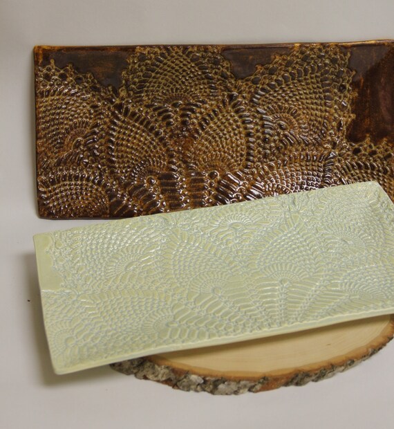 Large Rectangular Ceramic Platter by ProdigalPottery on Etsy