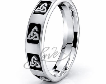 10k irish and celtic wedding rings