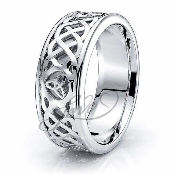 10k irish and celtic wedding rings