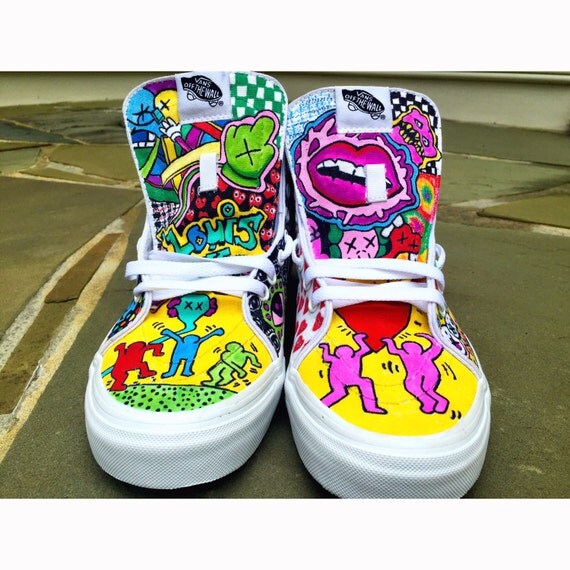 tops shoes high custom vans Buy custom high top