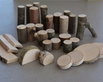 Tree Branch Blocks Natural Building Block Set Waldorf Inspired Toys