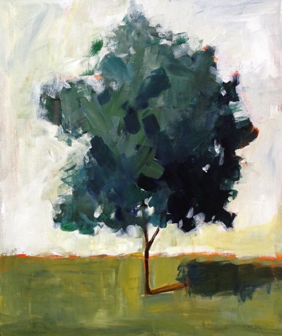 original landscape painting acrylic on panel tree painting original landscape painting acrylic on panel tree painting