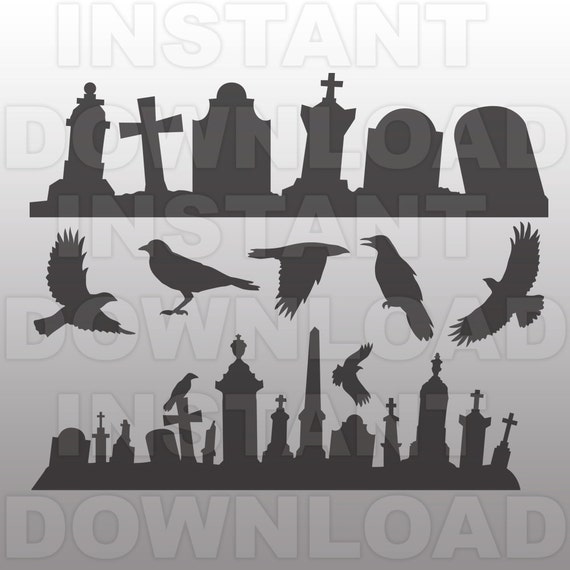 Download Tombstones SVG FileGraveyard SVG FileHeadstone SVG-Goth