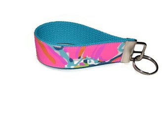 Lilly Pulitzer Fabric Keychain Wristlet