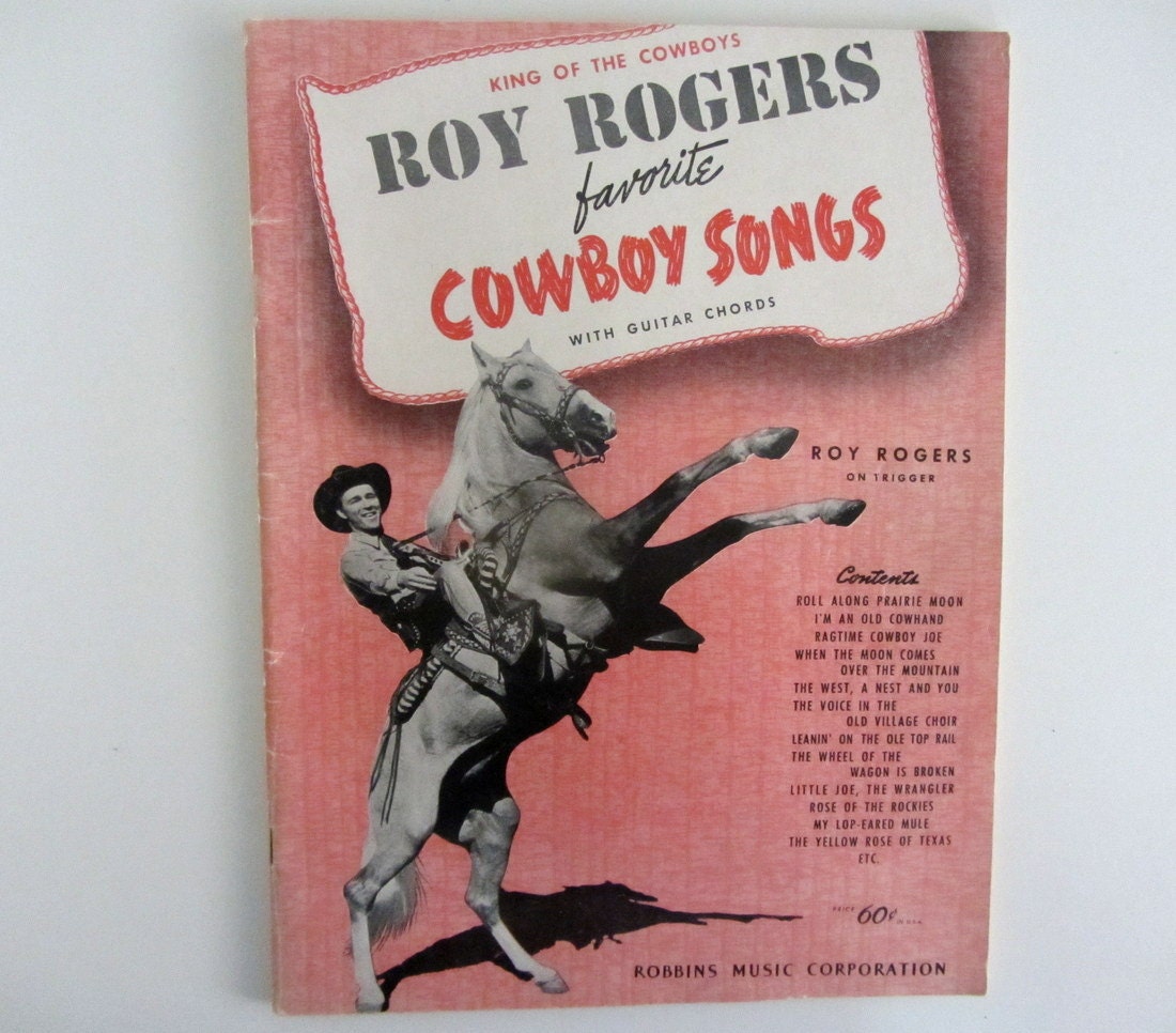 1943 Roy Rogers Favorite Cowboy Songs. Sheet Music by MagyarBeader