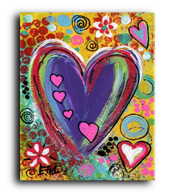 Valentine Gallery Canvas and Fine Art Print Colorful Love