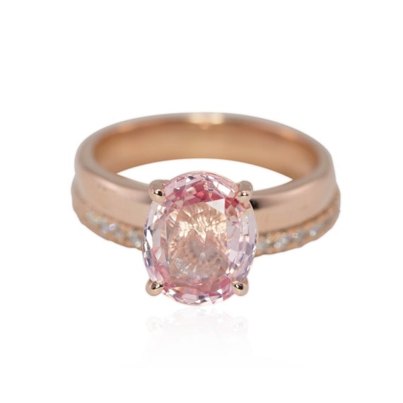 Padparadscha Sapphire Engagement Ring | sapphire engagement ring padparadscha by lauriesarahdesigns Padparadscha Sapphire Engagement Ring | sapphire engagement ring padparadscha by lauriesarahdesigns