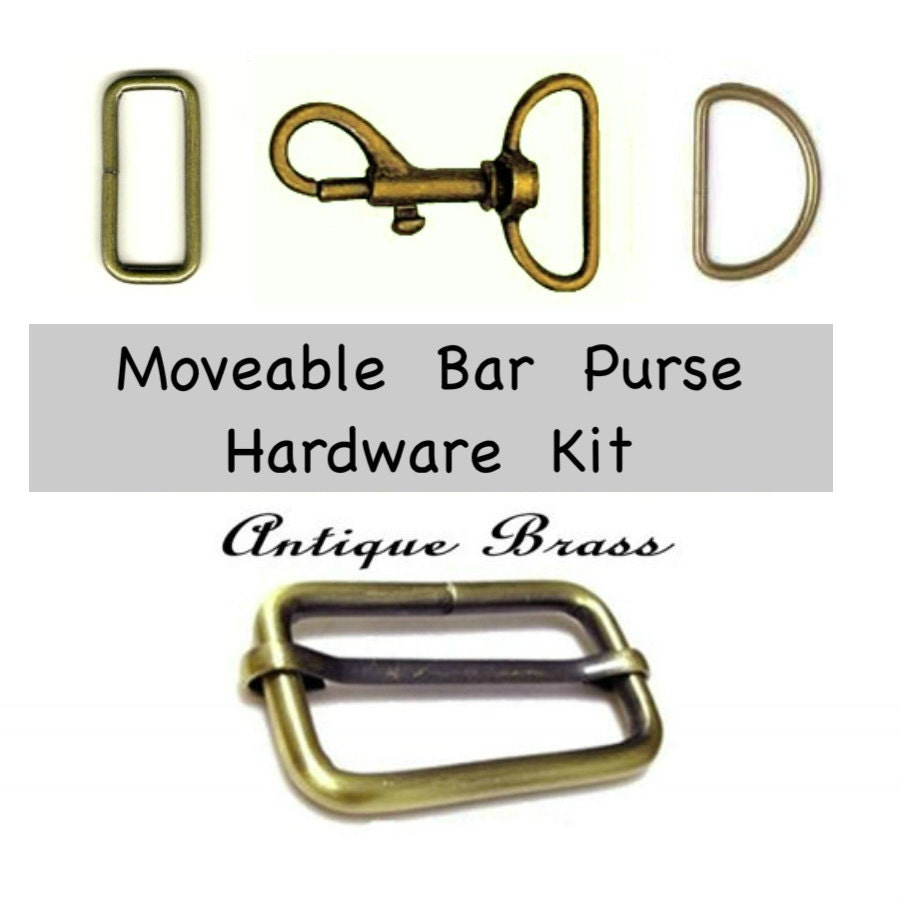 1 SET 1 1/2 Metal Handbag Purse Hardware Kit