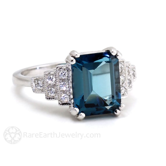 Vintage Tanzanite Square Ring Vintage Tanzanite Square Ring