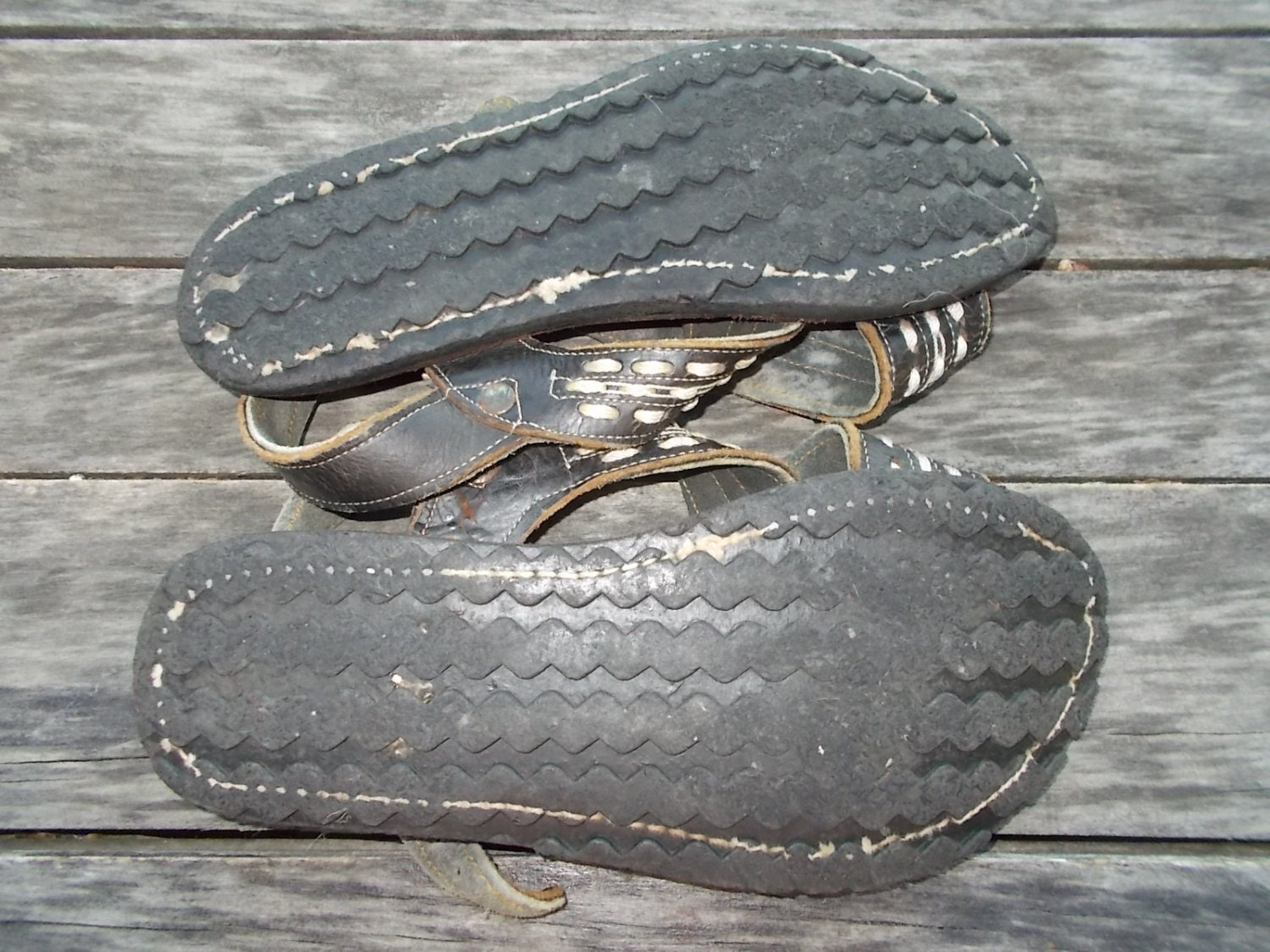 Vintage Huaraches Mexican Sandals Rubber Tire Soles Rare and