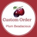 Custom Order for GMillay - Rose Plum Crystals Sterling Silver Necklace and Earrings