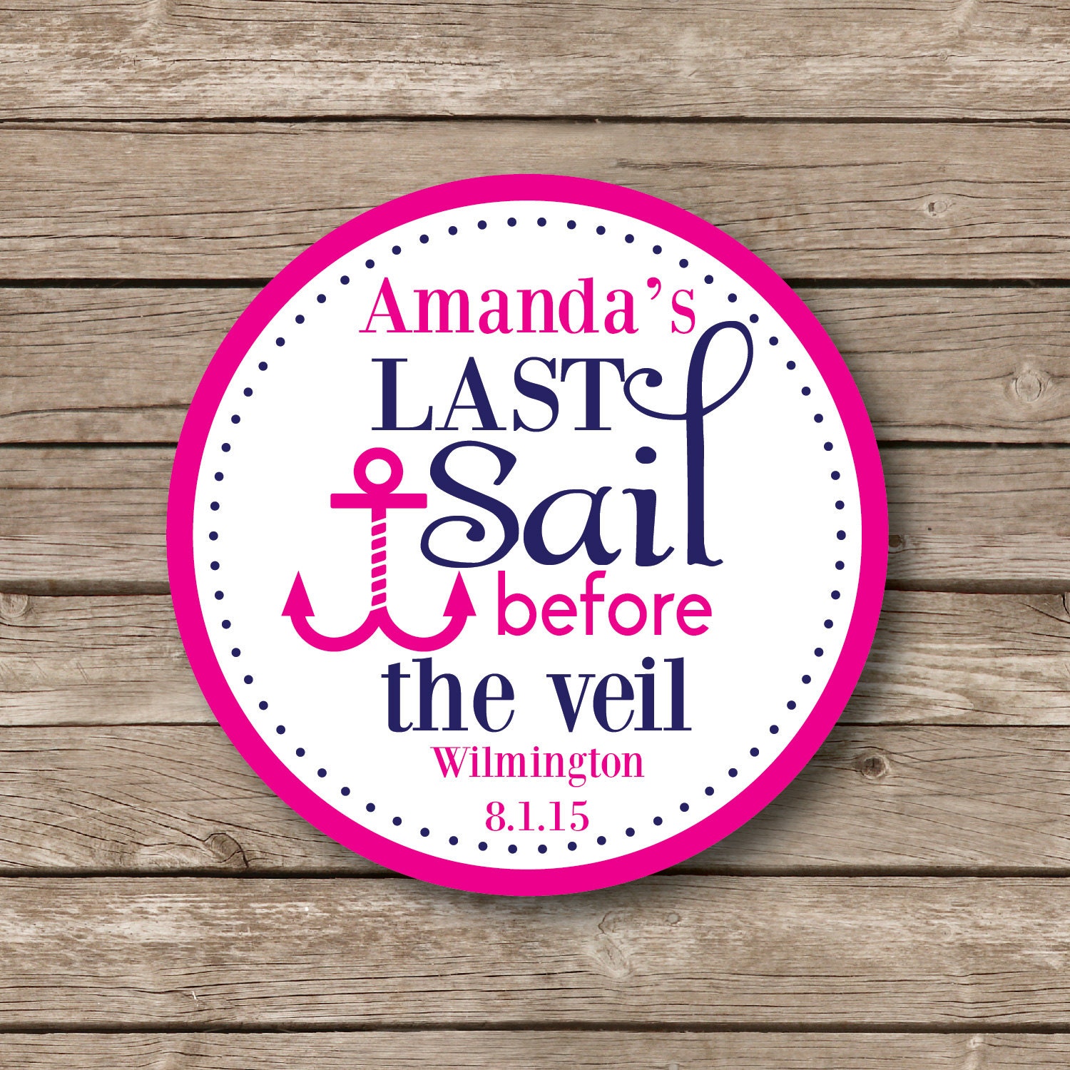 Waterproof bachelorette Stickers Personalized cup stickers