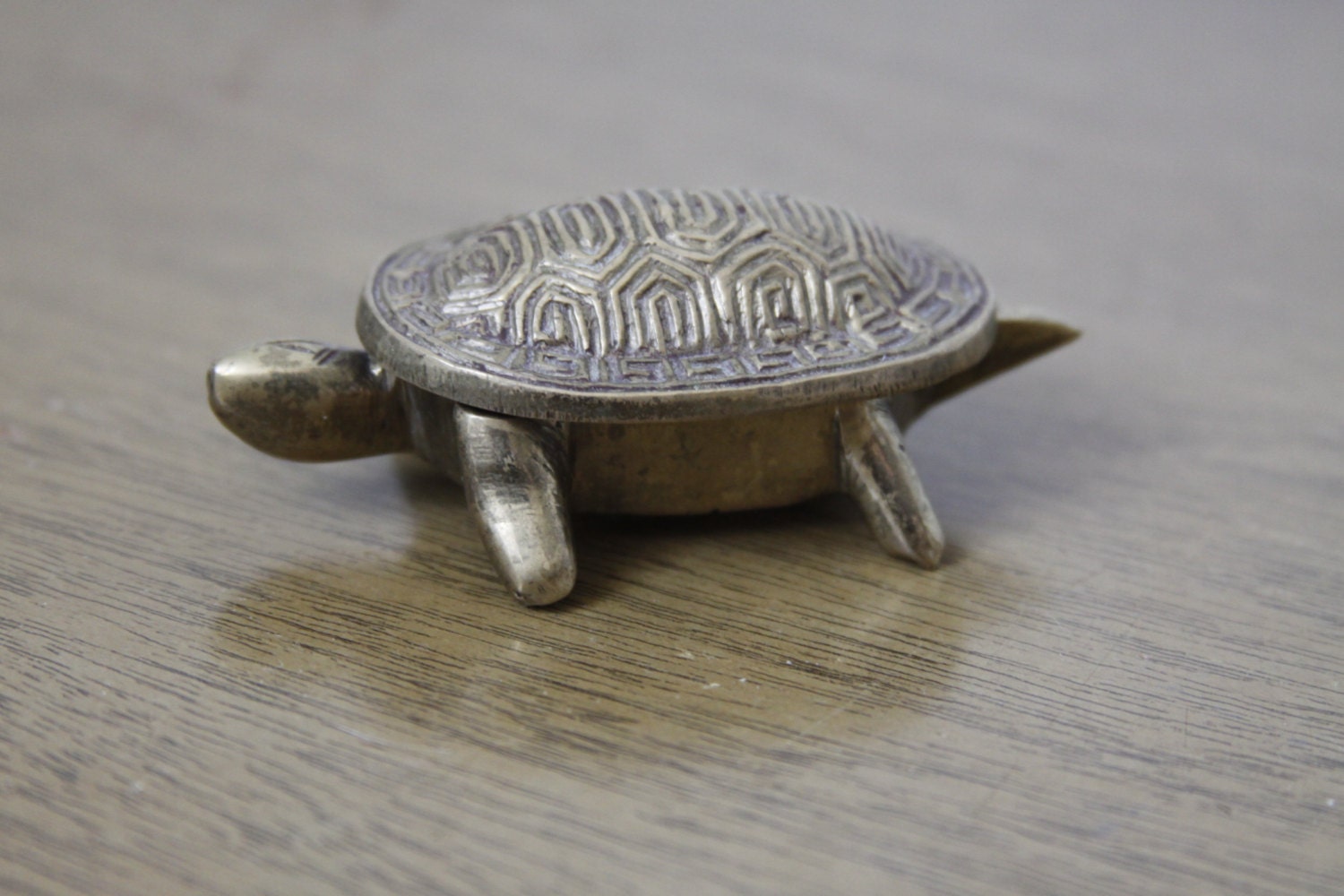 Vintage Turtle Trinket Box, Small Brass Turtle Trinket Box, Small Brass ...